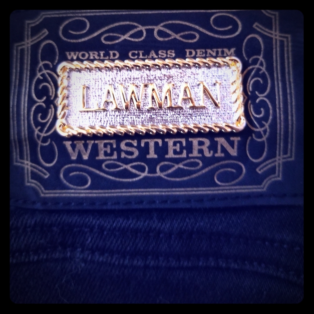 Vintage Black High Waisted LawMan Jeans